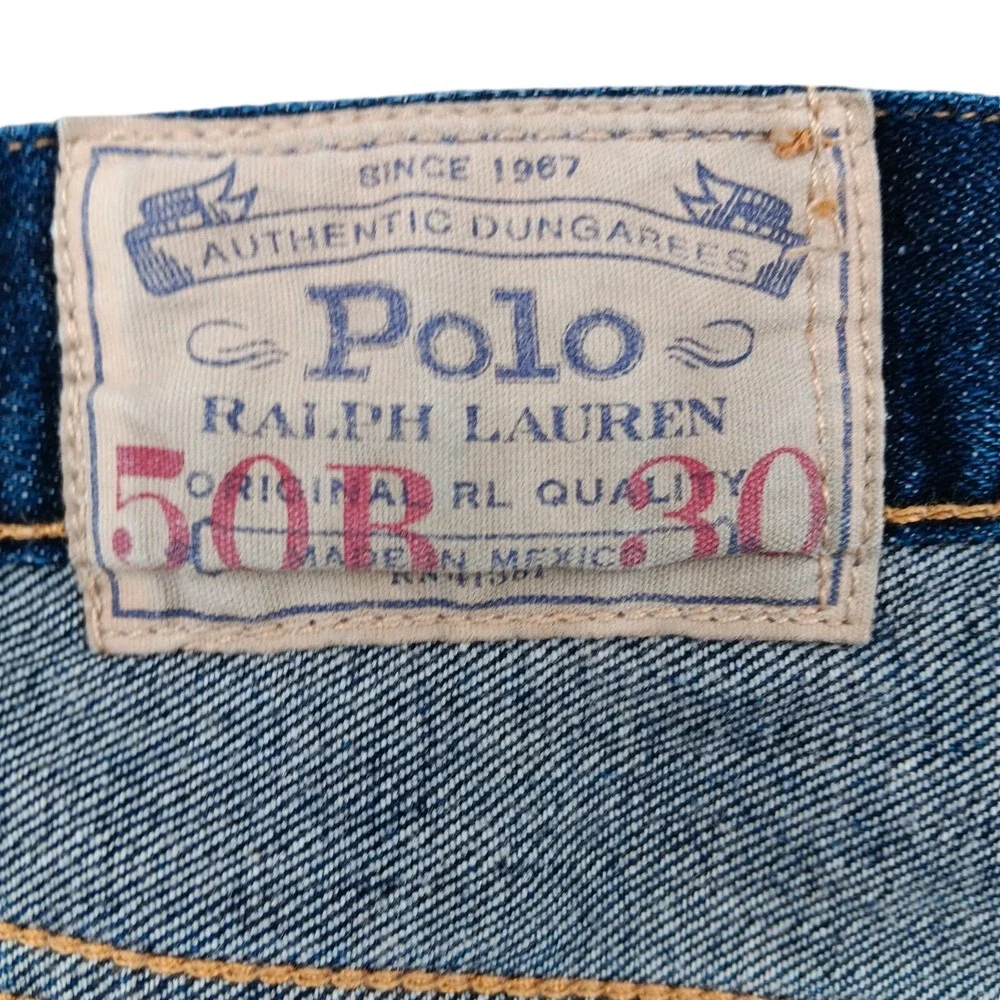 Polo Ralph Lauren Jeans‎ Mens 50B x 30 Blue Denim Davis Stretch Preppy Designer